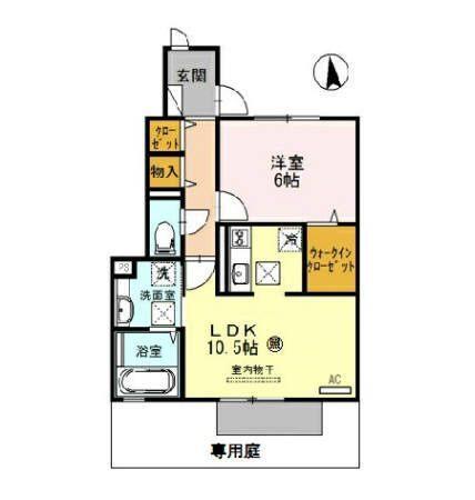 D-roomシルクマム（A106） 間取り図画像