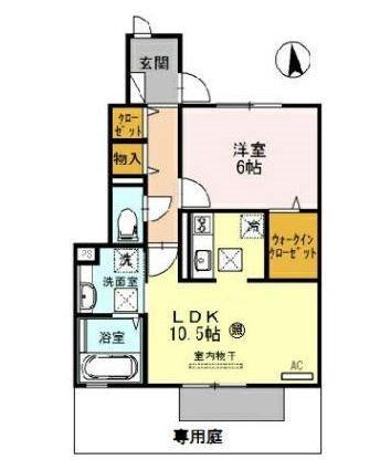 D-roomシルクマム（A106） 間取り図画像
