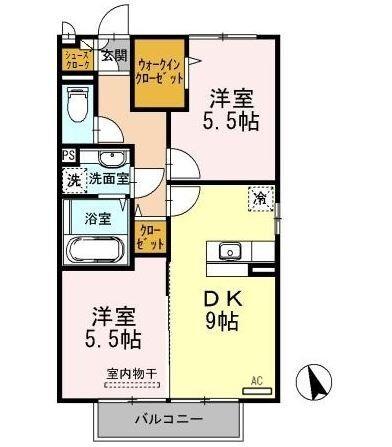 シャローズ（201） 間取り図画像