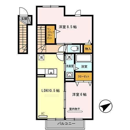 フォレスト コート（202） 間取り図画像
