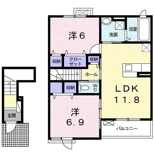 プティボヌールⅡ（203） 間取り図画像