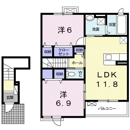 プティボヌールⅡ（203） 間取り図画像