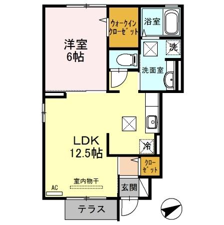 ブランドール松江東（101） 間取り図画像