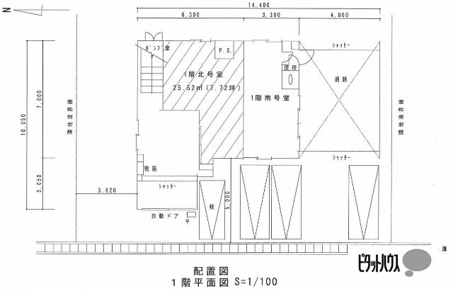 ＥＩＫＥＮビル（1階北） 地形図・案内図
