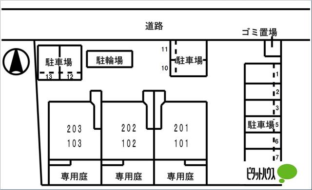 イーストワン（202） 駐車場