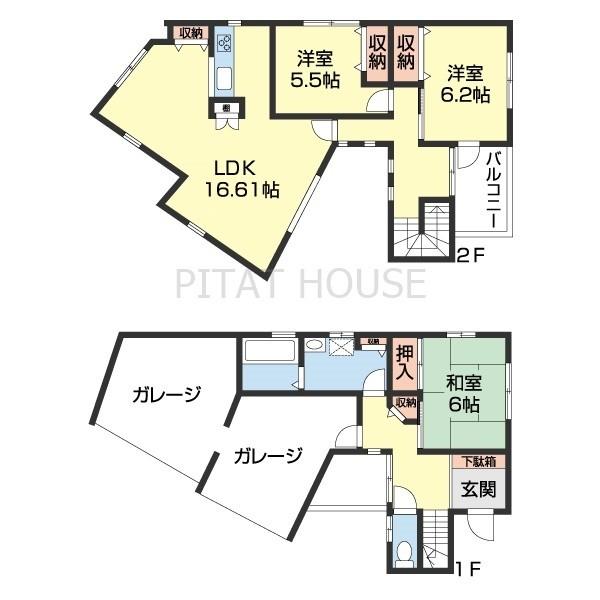 梶取戸建賃貸 間取り図画像