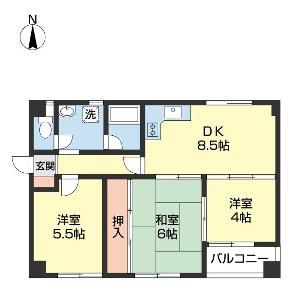 センチュリーコート紀ノ川 間取り図画像