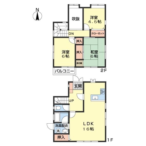 小雑賀戸建 間取り図画像