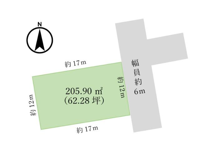 紀美野町福井売地 区画図
