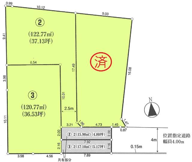 区画図　3号地