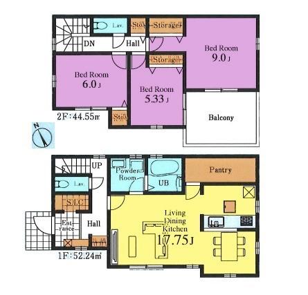 間取り図　1号棟