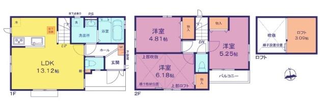 間取図　3号棟