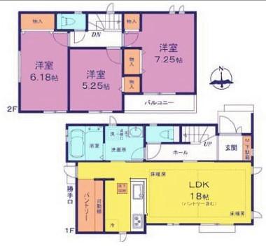 間取り図　B号棟
