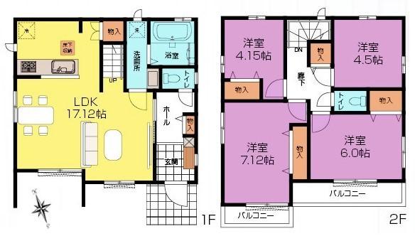 間取図　B号棟