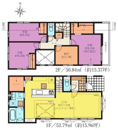 間取り図　2号棟