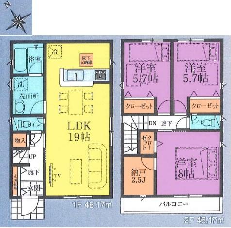 間取り図　2号棟