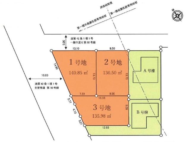 区画図　2号地