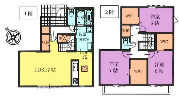 間取り図　A号棟
