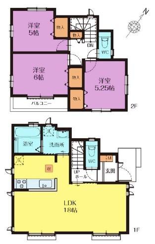 間取り図　A号棟