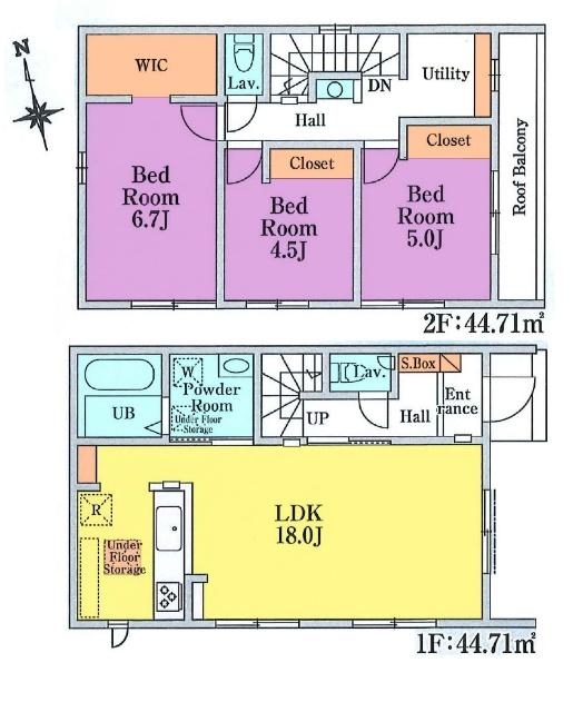 間取り図　5号棟