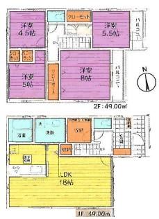間取図　2号棟