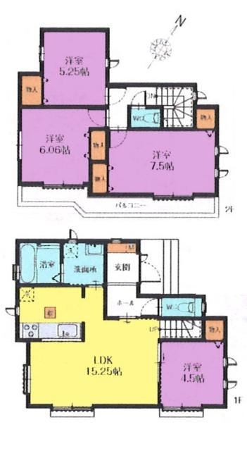 間取り図　F号棟