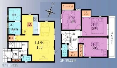 間取図　2号棟