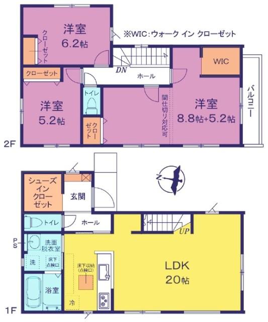間取図　3号棟