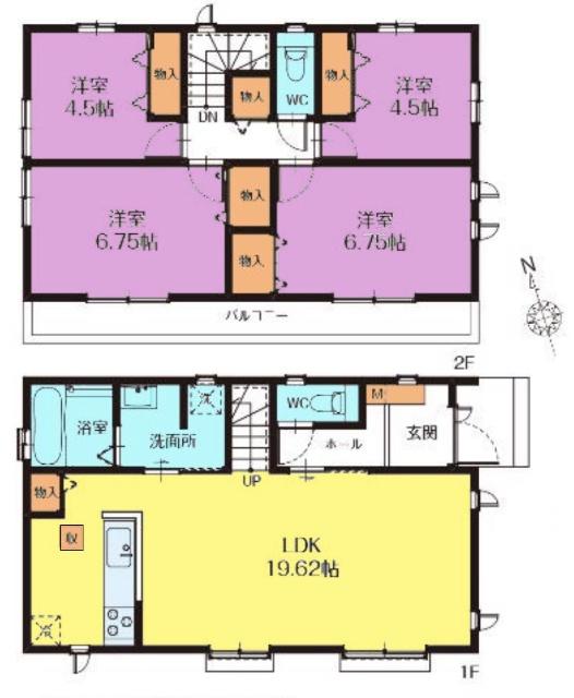 間取図　2号棟