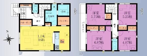間取り図　6号棟