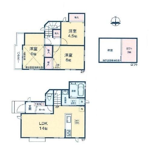 間取図　A号棟