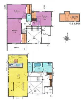 間取り図　6号棟