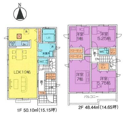 間取図　2号棟