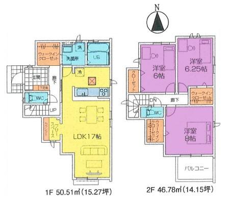 間取図　8号棟