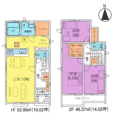間取図　11号棟