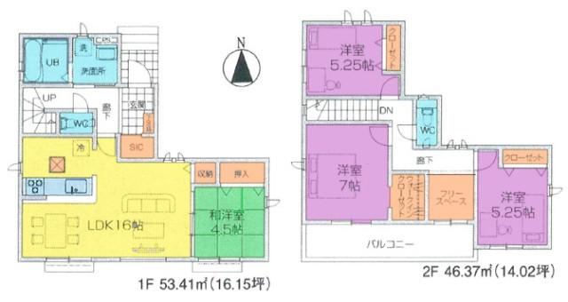 間取図　15号棟