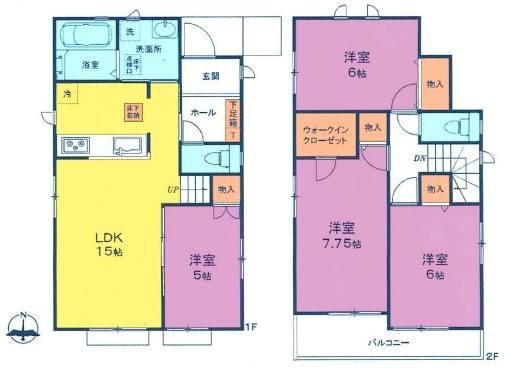 間取図　H号棟