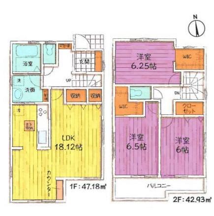 間取図　8号棟