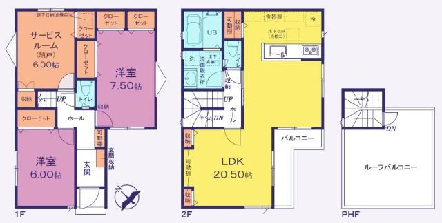間取図　A号棟