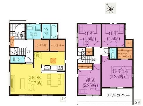間取図　4号棟