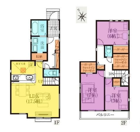 間取図　6号棟