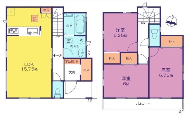 間取図　D号棟