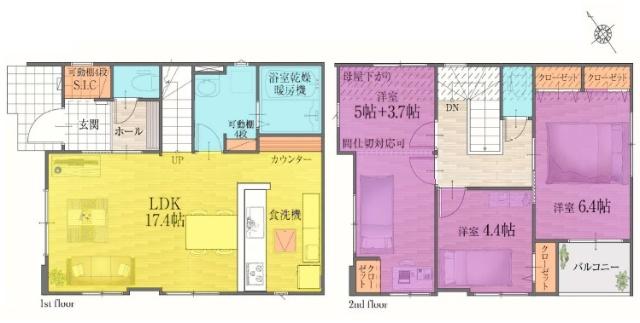 間取り図　1号棟