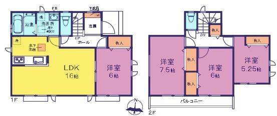 間取図　5期Ａ号棟