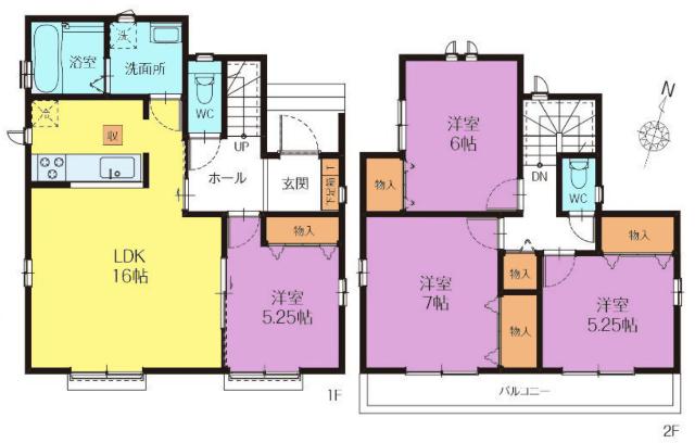 間取図　Ａ号棟