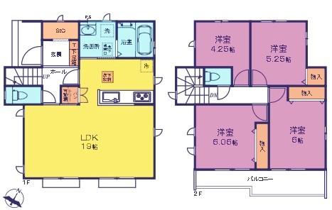 間取図　Ｅ号棟