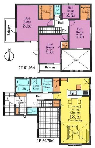 間取り図　1号棟