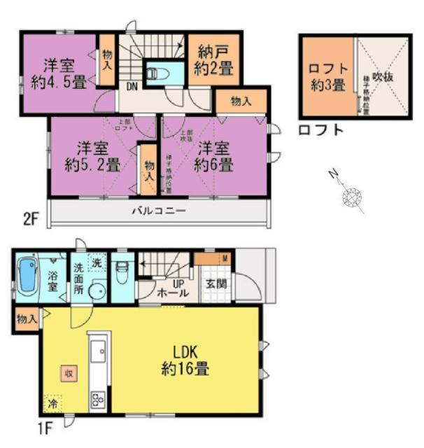 間取り図　Ｂ号棟
