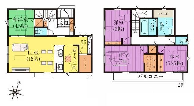 グラファーレ東村山市恩多町26期全8棟　4号棟 間取り図画像
