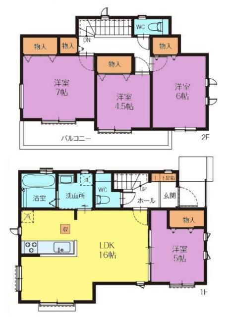 間取図　Ｆ号棟
